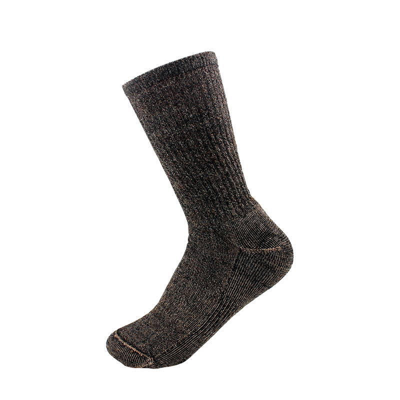 Backpaca hiker socks, gray with charcoal heel and toe